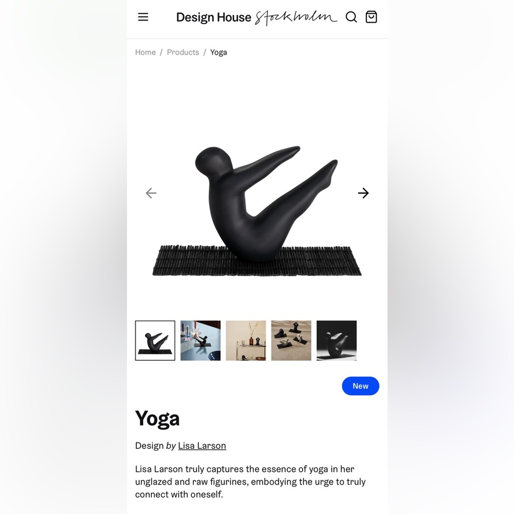 Lisa Larson yoga #2 sculpture